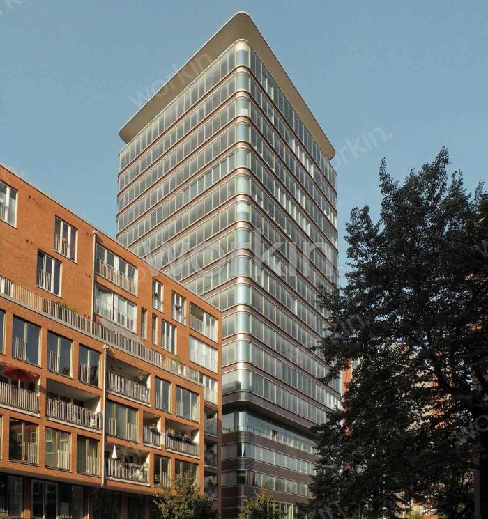 Büro mieten Hamburg-St. Pauli: Astraturm, Zirkusweg 2. nahe Hauptbahnhof. Foto 4
