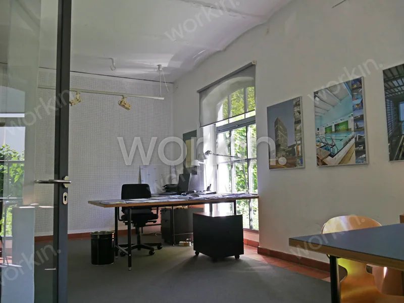 Büro mieten Hamburg-Winterhude: Solitär Loft in ruhiger Innenhoflage, Ulmenstraße 40. Foto 3
