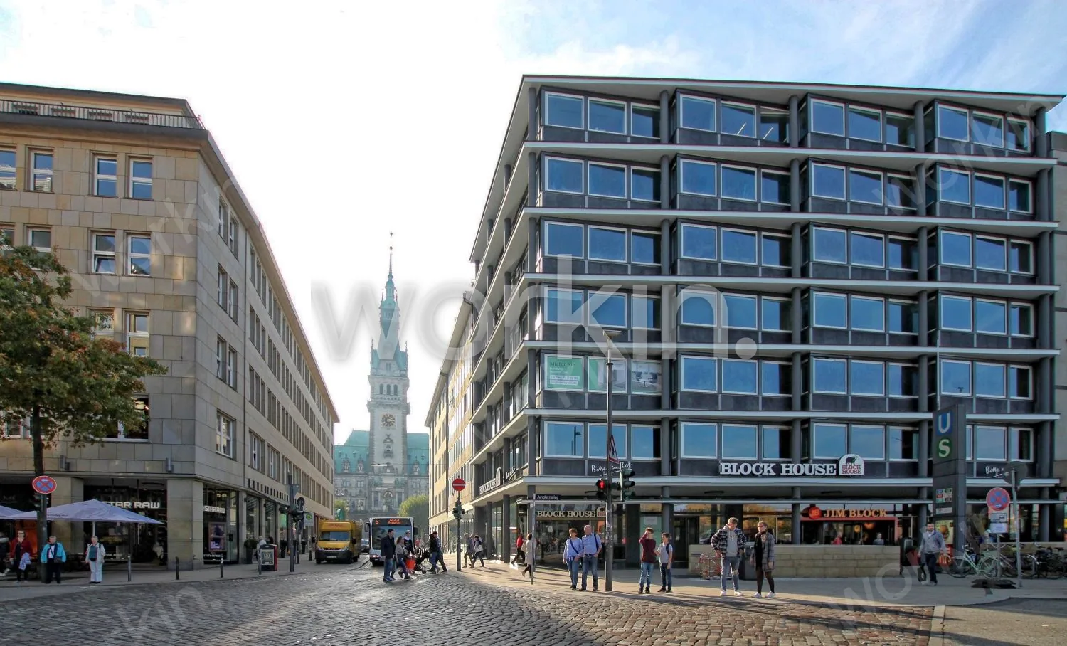 Büro mieten Hamburg-Altstadt (City): JUNGFERNSTIEG EINS, Jungfernstieg 1. nahe Hauptbahnhof. Foto 1