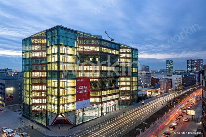 Büro mieten Hamburg-Hammerbrook: Doppel-X, Heidenkampsweg 58. nahe Wendenstraße