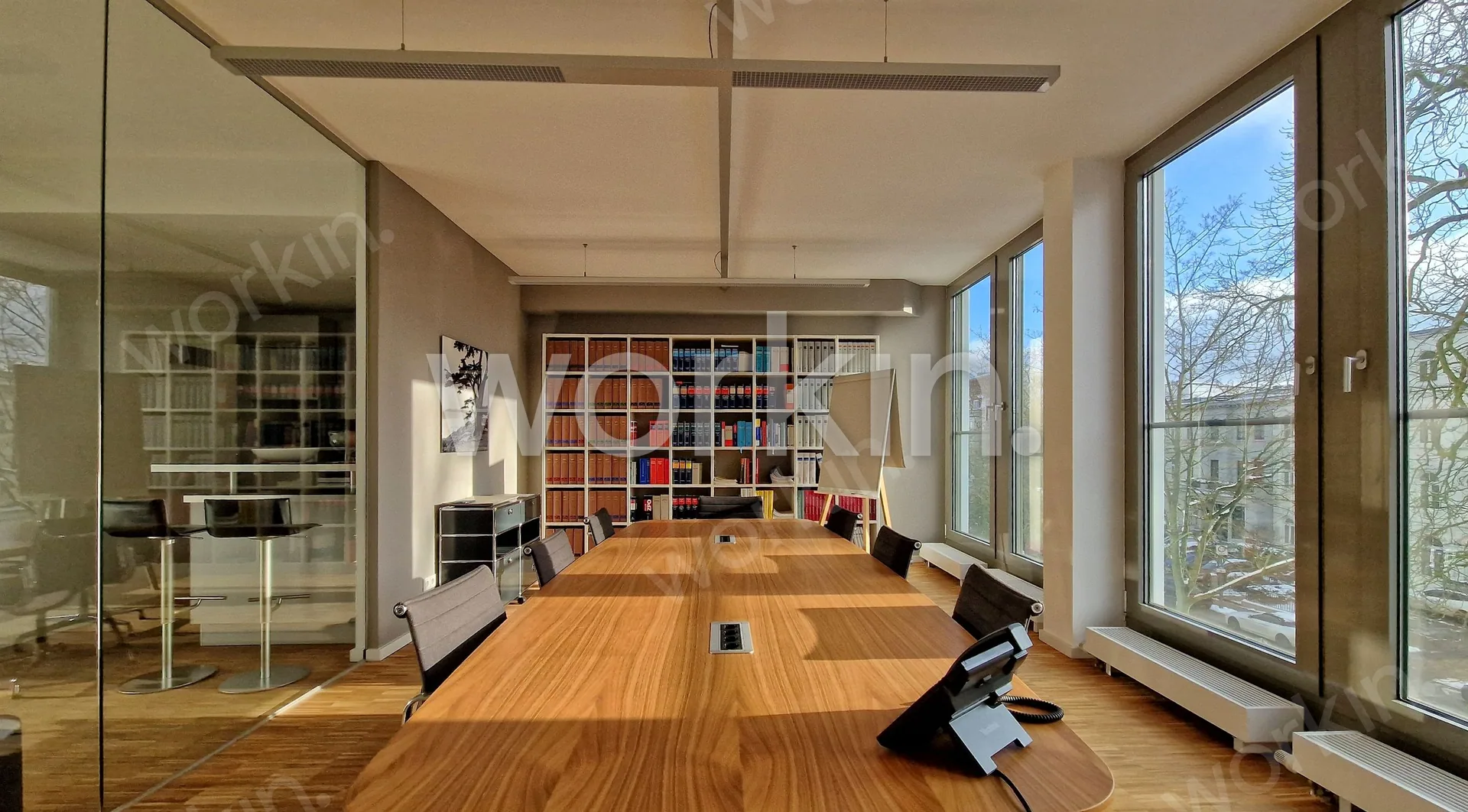 Büro mieten Hamburg-Harvestehude: Büro am Mittelweg, Mittelweg 161. nahe Böttgerstraße. Foto 2