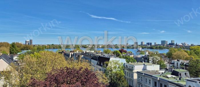 Büro mieten Hamburg-Harvestehude: Büro am Mittelweg, Mittelweg 161. nahe Böttgerstraße