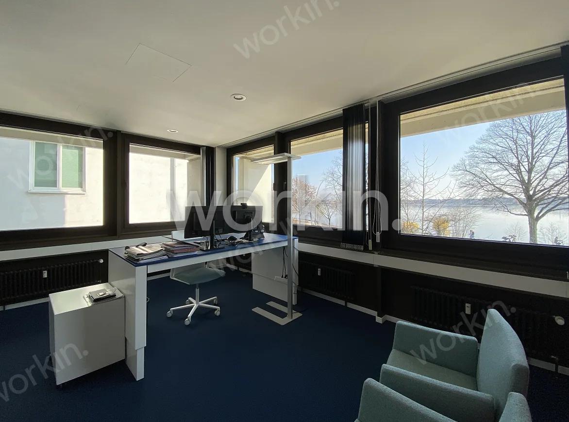 Büro mieten Hamburg-Rotherbaum: 1st Außenalster, Alsterufer 33. nahe Fontenay. Foto 1