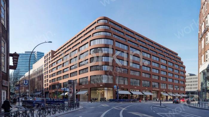 Büro mieten Hamburg-Neustadt: DEUTSCHLANDHAUS, Valentinskamp 91. nahe Gänsemarkt