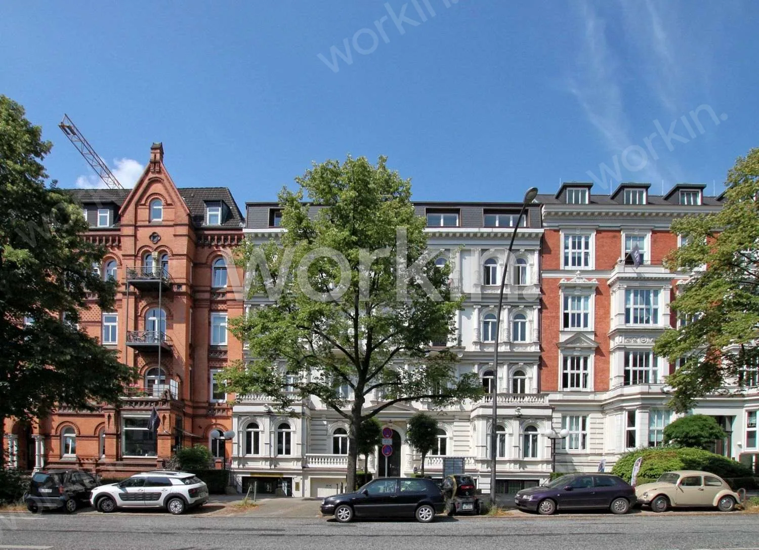 Büro mieten Hamburg-Rotherbaum: Altbau am Rothenbaum, Rothenbaumchaussee 3. nahe Bahnhof Dammtor. Foto 1