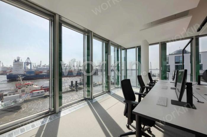 Büro mieten Hamburg-Altona: Neubau Schlepperbrücke, Neumühlen 19. nahe Neumühler Kirchenweg