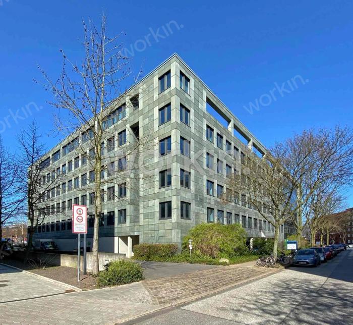 Büro mieten Hamburg-Bahrenfeld: Gustav-Stresemann-Haus, Stahltwiete 23. nahe Bahnhof Altona. Foto 2