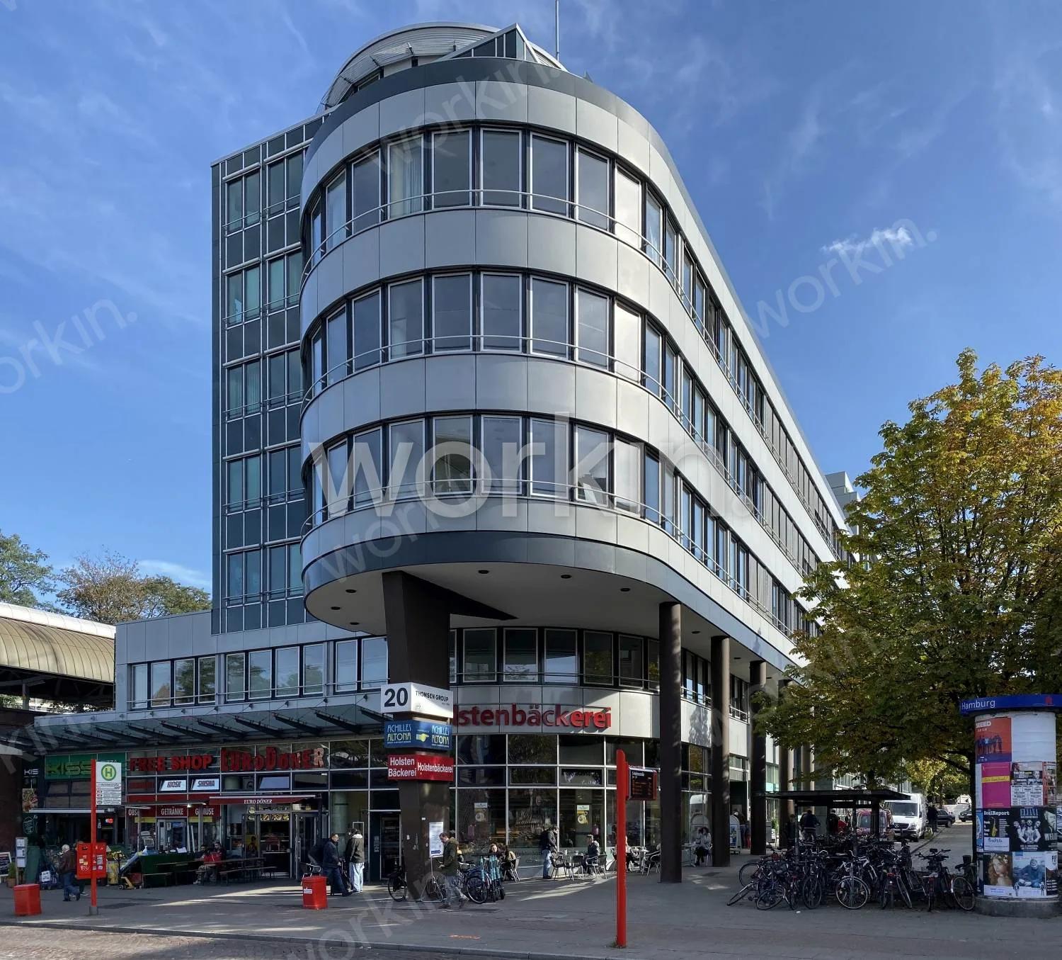 Büro mieten Hamburg-Altona: Hof Holstenplatz, Holstenplatz 20 a-b. nahe Holstenstraße. Foto 1