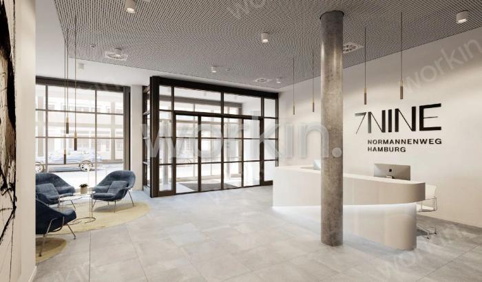 Büro mieten Hamburg-Hammerbrook: 7nine, Normannenweg 7-11. nahe Berliner Tor