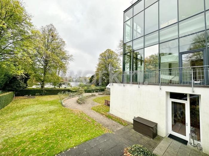 Büro mieten Hamburg-Harvestehude: Altbauvilla Alsterblick, Harvestehuder Weg 48. nahe Dammtorbahnhof