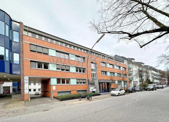 Büro mieten Hamburg-Uhlenhorst: Fleethaus Osterbekkanal, Hans-Henny-Jahnn-Weg 41-45. nahe Herderstraße. Foto 4