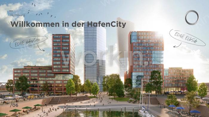 Büro mieten Hamburg-HafenCity: EDGE ElbSide, Amerigo-Vespucci-Platz 2. nahe Hauptbahnhof