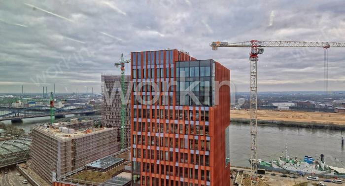 Büro mieten Hamburg-HafenCity: EDGE ElbSide, Amerigo-Vespucci-Platz 2. nahe Hauptbahnhof. Foto 4
