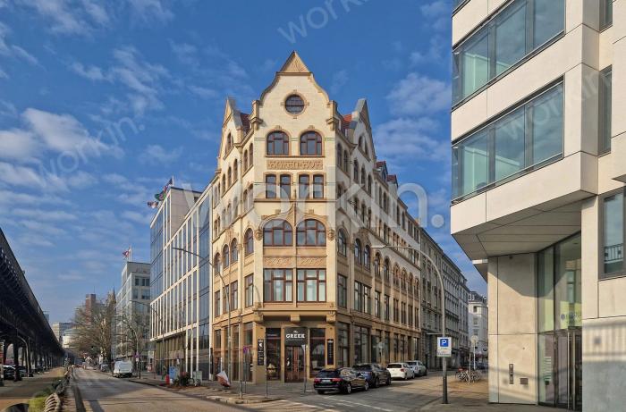 Büro mieten Hamburg-Neustadt: Hafenhof, Vorsetzen 53. nahe Landungsbrücken