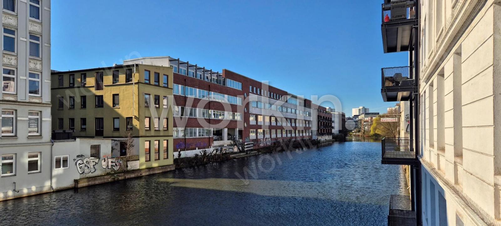 Büro mieten Hamburg-Uhlenhorst: Osterbekhof, Hans-Henny-Jahnn-Weg 49-53. nahe Herderstraße. Foto 1